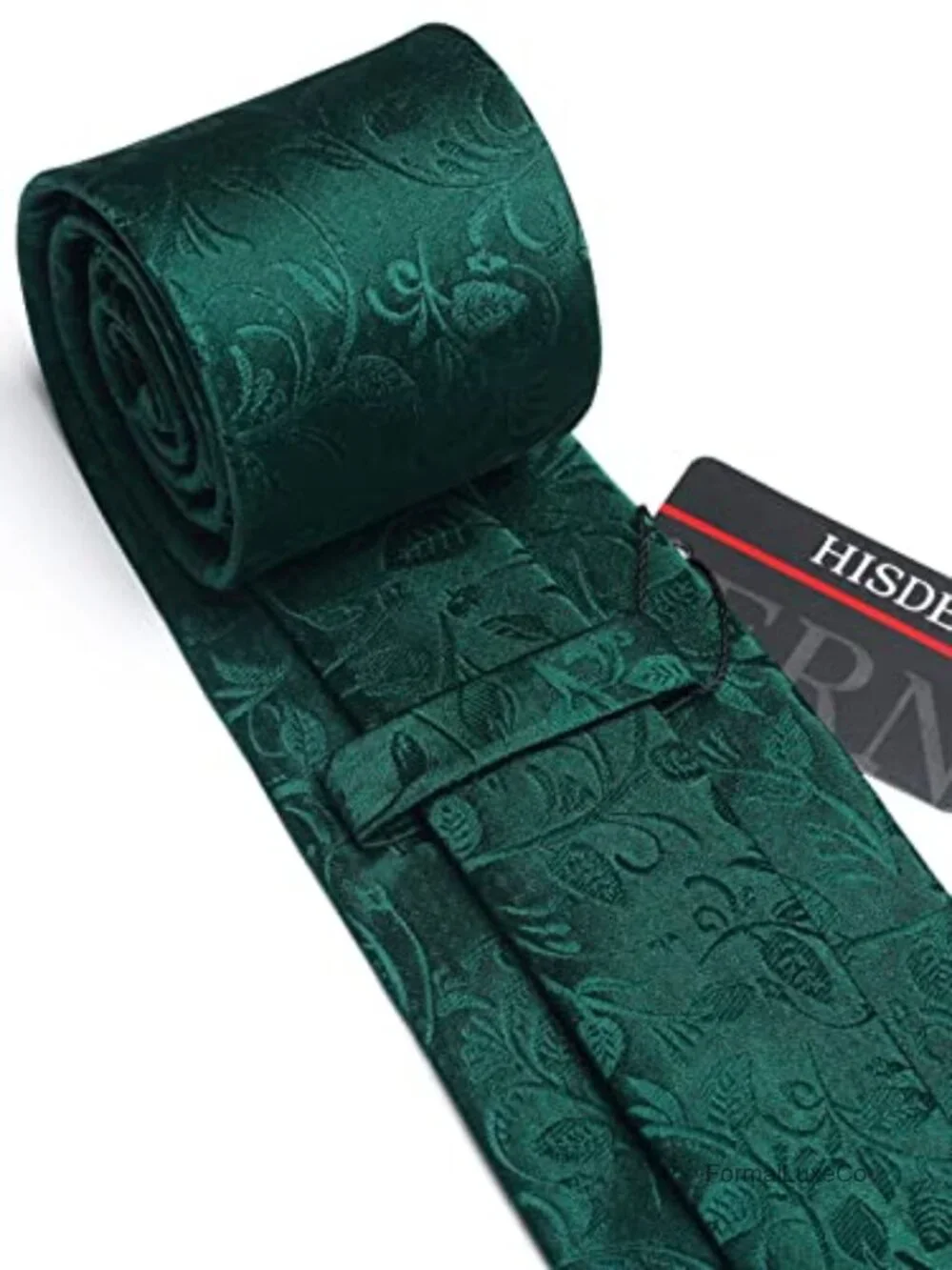 Silk Blend Paisley Tie & Pocket Square Set - Formal Wedding Men's Necktie